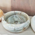 Round Shape White Onyx Stone Sink for Bathroom Sink